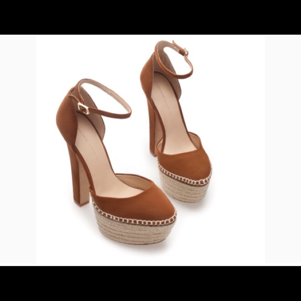 Zara Vamp shoe with Jute platform